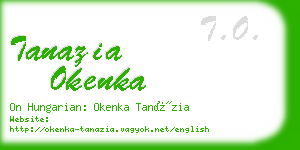 tanazia okenka business card